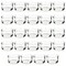 24 Pack Glass Tea Lights Candle Holder for Tables, Wedding Decoration, 1x2 In